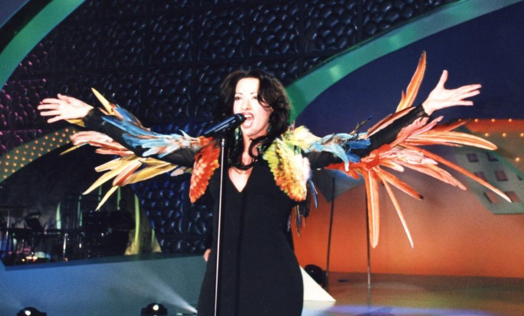Dana International po wygranej w 1998 roku (fot. Eurovision.tv)