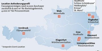 12 obiektów w walce o Eurowizję 2015