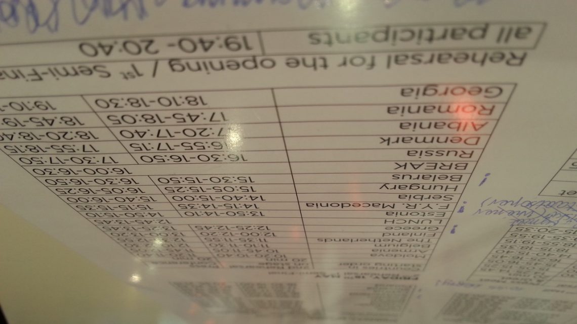 Ostatnia część prób pierwszego półfinału