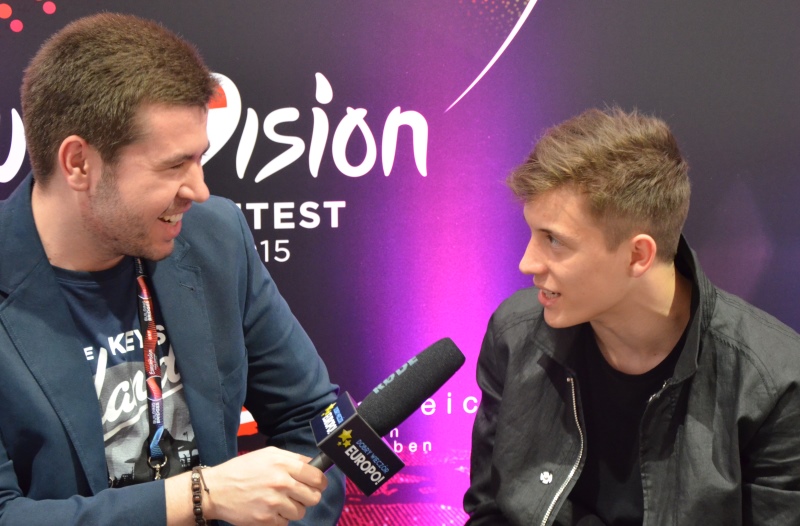 Rozmowa Macieja Mazańskiego z reprezentantem Belgii w Eurowizji 2015