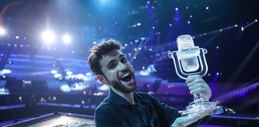 Duncan Laurence po zwycięstwie w Tel Awiwie, fot. EBU
