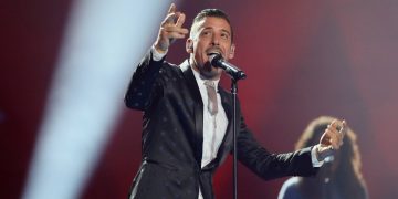 Francesco Gabbani podczas Eurowizji 2017 / fot. EBU