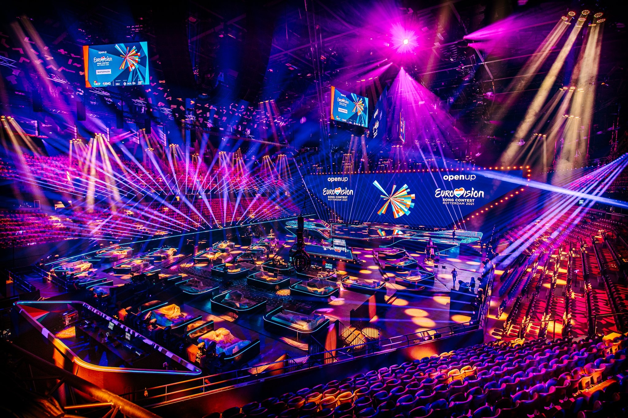 Eurowizja 2021, Rotterdam, scena, oświetlenie