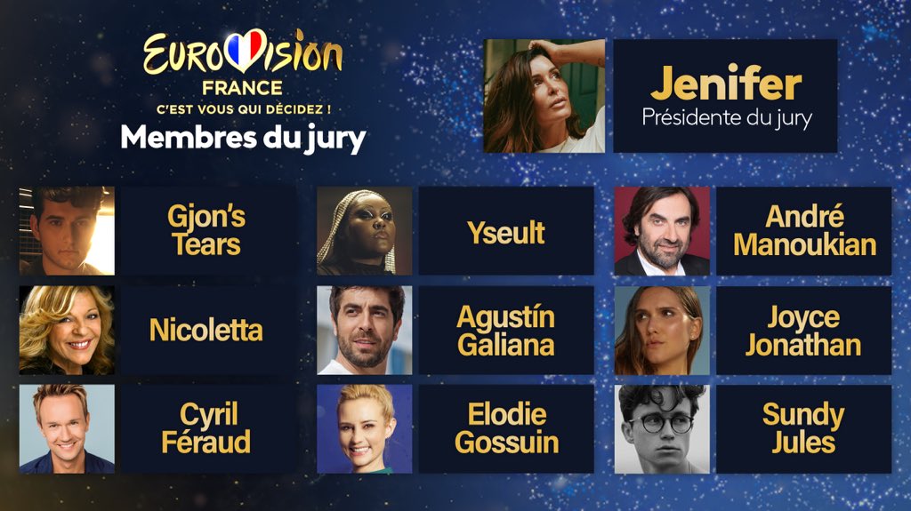 Eurowizja 2022, Francja, jury selekcji