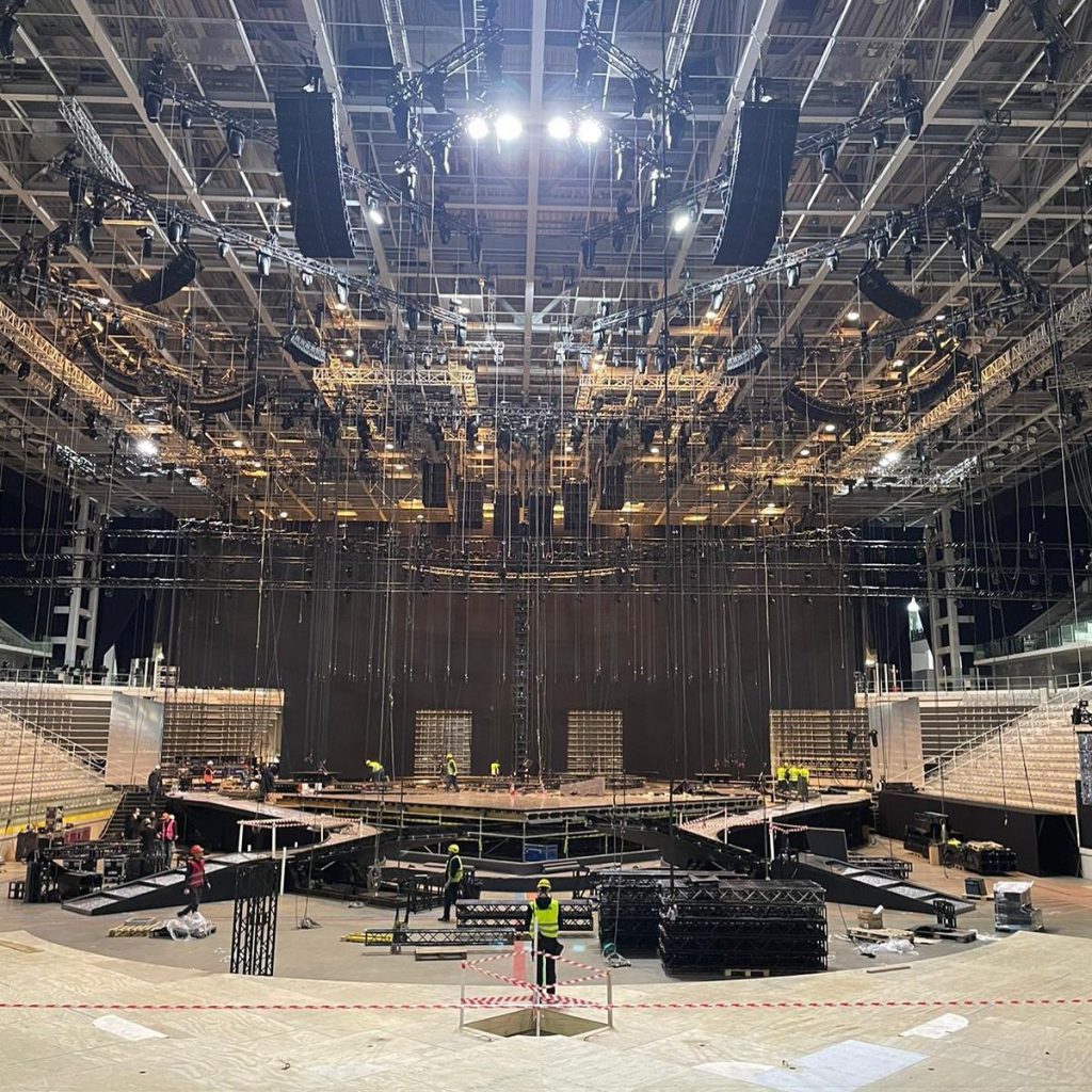 Eurowizja 2022 - Scena w budowie, Fot : https://www.instagram.com/eurovision/