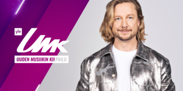Samu Haber prowadzącym Uuden Musiikin Kilpailu 2023. Fot. Yle/Nelli Kenttä