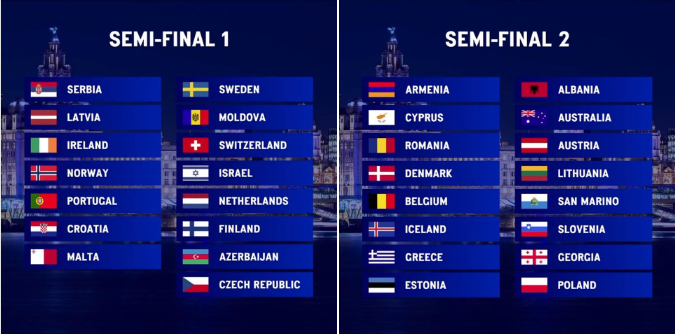 Eurowizja 2023, półfinały