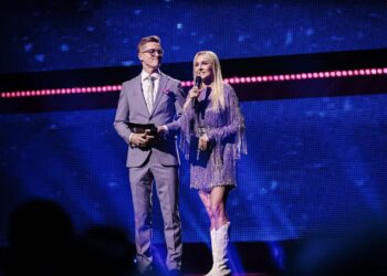 Prowadzący Eesti Laul 2023 / fot. ERR