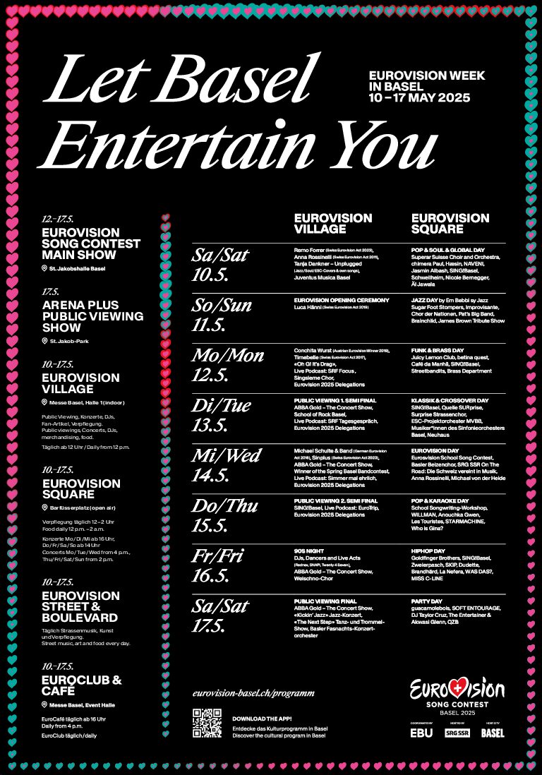 Eurowizja 2025: Tydzień Eurowizyjny w Bazylei. Co wiemy?