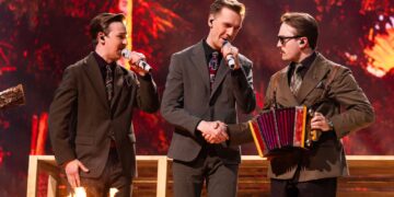 Eurowizja: zespół KAJ reprezentował Szwecję w 2025 roku. Fot. Corinne Cumming/EBU