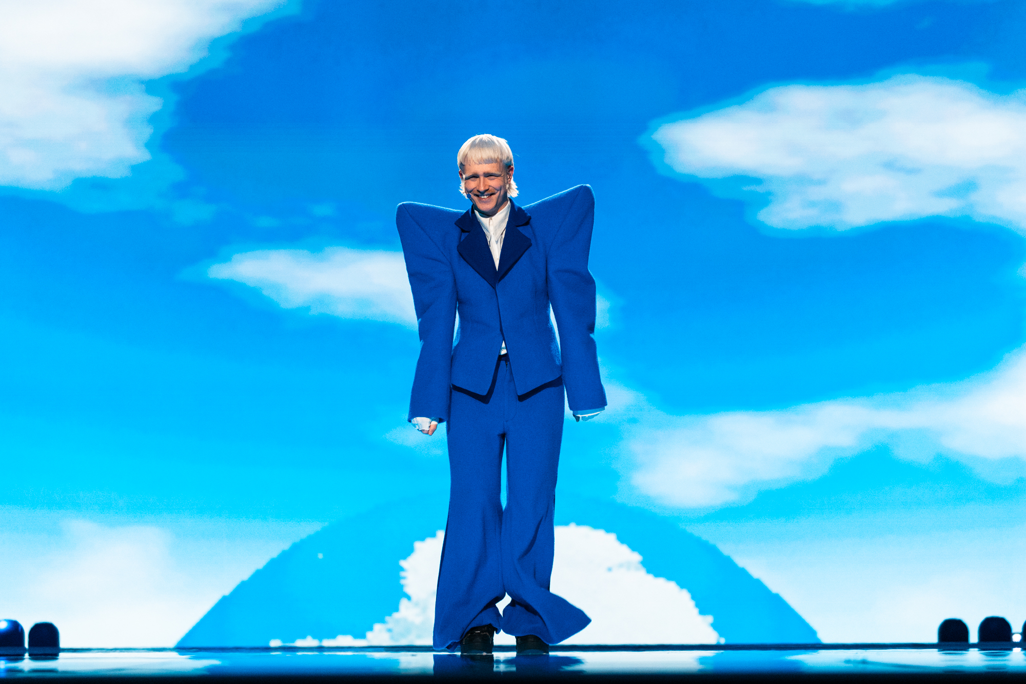 Joost Klein (Eurowizja 2024) podczas pierwszej próby II półfinału. Fot. Corinne Cumming / EBU